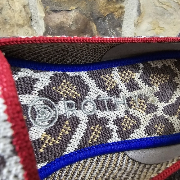 Rothys 10 Mocha Spot Leopard Print Loafers Slip On Shoes - Picture 7 of 10